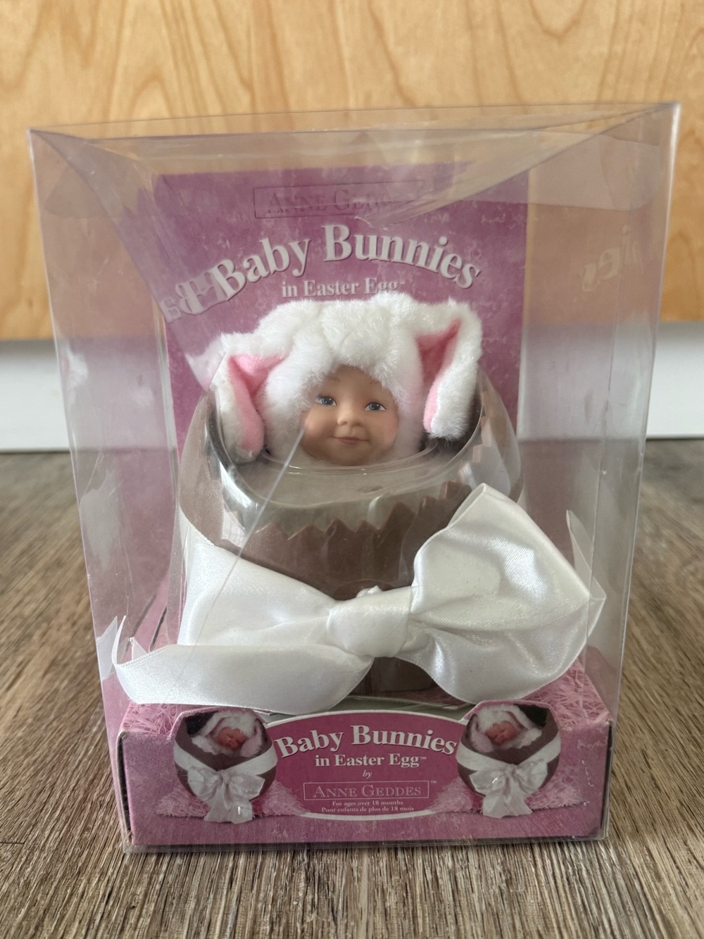 Vintage Anne Geddes Baby Bunnies in Easter Egg